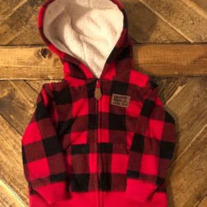 12 Month Boys Plaid Winter Jacket